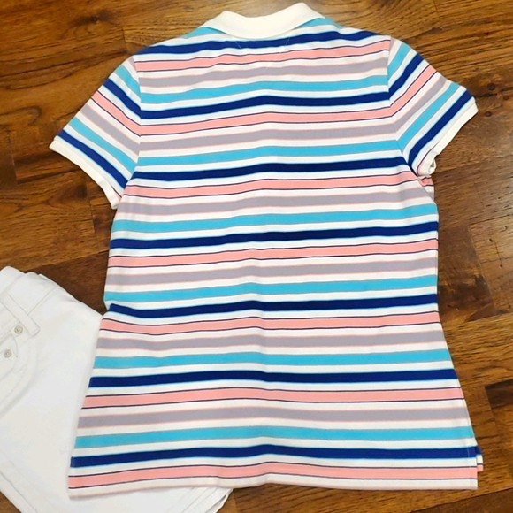 Tommy Hilfiger womens striped polo size L - Picture 3 of 3